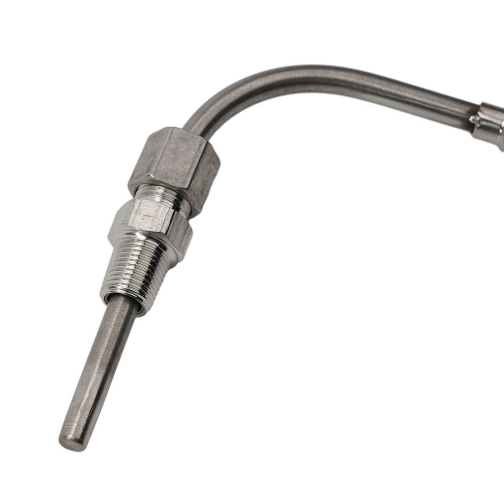 Type K Thermocouple 1/8 NPT K Type Thermocouple Exhaust Probe Temperature Sensor Glass Fiber Insulation Stainless Steel