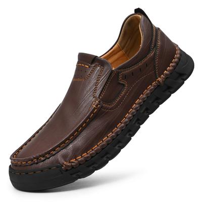 Zapatos formales de negocios para hombres, zapatos de vestir para fiesta de boda, zapatos de cuero genuinos hechos a mano