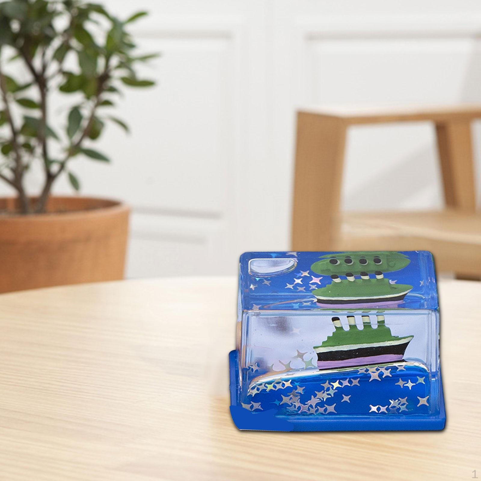 

Acrylic Fluid Liquid Decor Toy Creative Home Decoration Craft Birthday Gift Ornament Cruise Ship