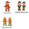 Stehende Weihnachts-Folienballons Lebkuchenmann Weihnachtsdekoration Partyzubehör