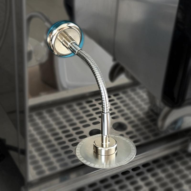 Metal Water Head Coffee Puck Screen for Coffee Filters with Flexible Hose for Sink Side Coffee Bar Use, Kitchen Work, and Washing Tasks