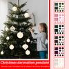 48pcs Flocked Christmas Balls 4/6/8cm Plastic Ball Decorations Set
