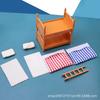 Doll House Simulation Mini Bedroom Double Bed Bunk Bed Accessories Mini Food Play House Furniture Children'S Toys