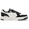 Li Ning Qingchao Synthetic Leather Slip Resistant Abrasion Resistant Low Top Skateboard Shoes Men's White Black AGCT009-4