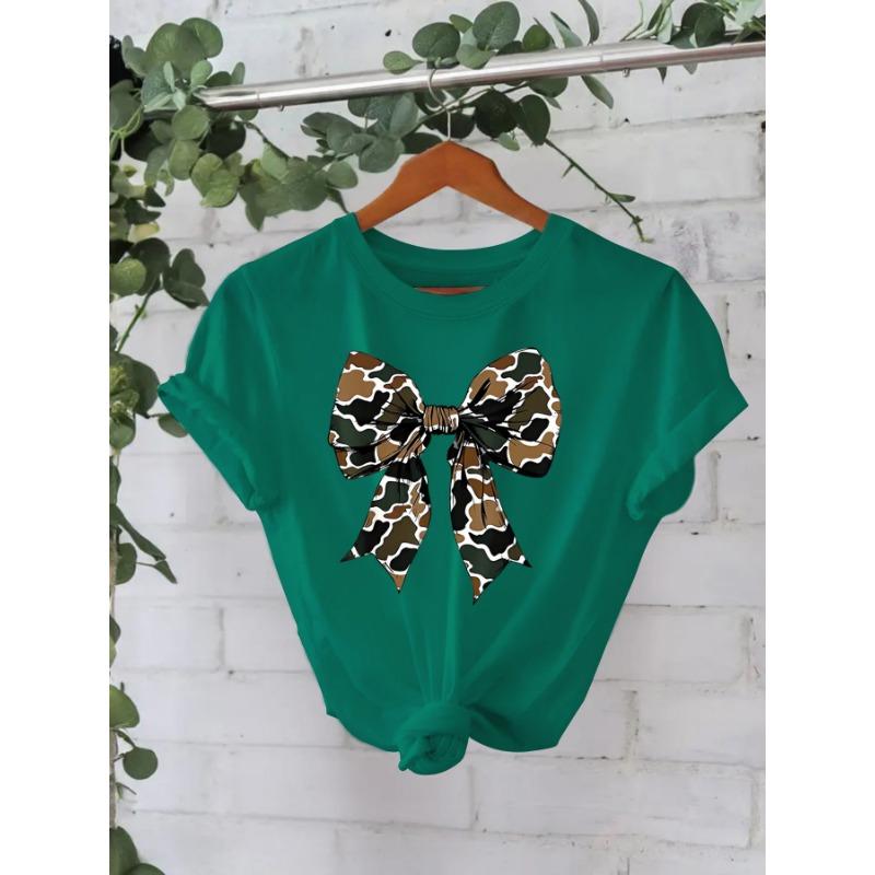 

Футболка из чистого хлопка с короткими рукавами и круглым вырезом, с принтом «Фестиваль бабочек» XXXL зелёный