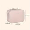 Three in One Makeup Bag For Women PU Leather Portable Organizer Bag Travel Cosmetic Brush Toiletries Storage Bags