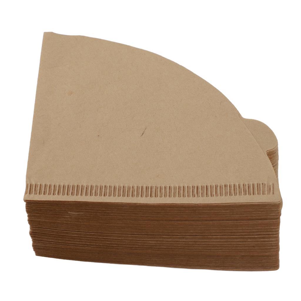 100pcs Coffee Filters Soft Texture Wood Pulp Coffee Filter Paper Cone for Drip Coffee Maker