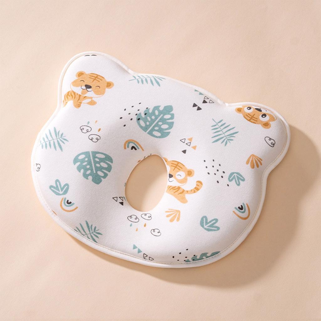 Almofada de Bebê Tipo A Espuma de Memória Almofada Modeladora para Dormir de Bebê, Algodão 100% - Núcleo de Almofada em Viés Para Corrigir a Forma da Cabeça Almofada Corretora