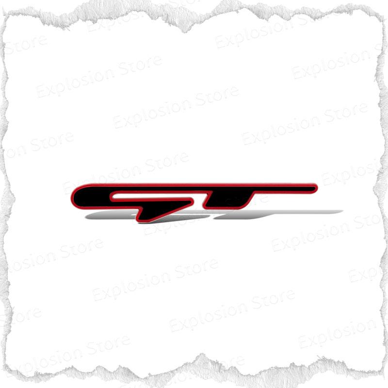 GT GT Line Logo Car Decor Metal Sticker Car Head Grill Emblem Rear Trunk Badge Decals For RCZ For Kia Sportage Rio K3 K5