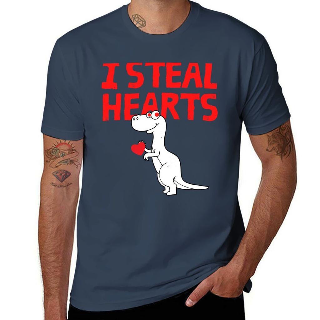 I Steal Hearts Trex Dino Cute Baby Boy Valentines Day Gift Tshirt Festival Party Tee Top Tshirt