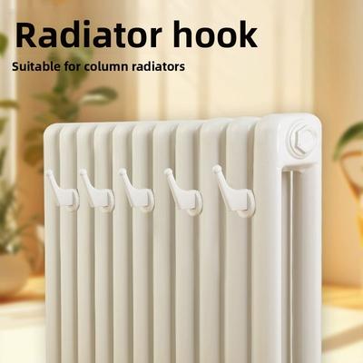 Radiatorkrok, hushållsklädtorkställning, kappkrok, handdukskrok, radiatorhängare, klädtorkkrok, icke-perforerad krok