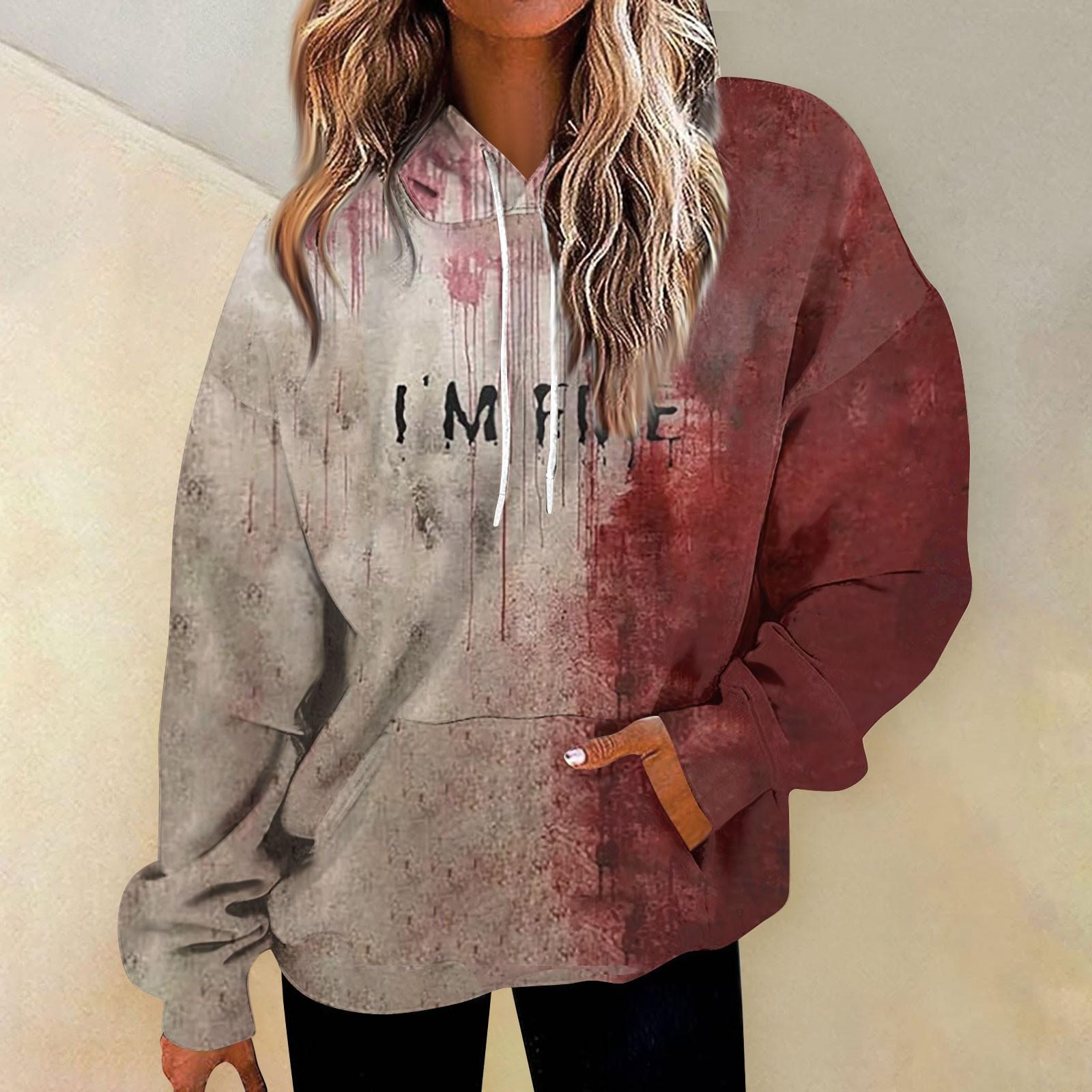 Женская модная толстовка с принтом — фото 11