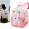 Kids Dualshoulder Cartoon Bear Backpack With Air Cushion Straps For Kindergarten Entrance