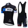 Men Women Cycling Jersey Shorts Set Breathable Mountain Bike Outfit Road Trail Riding
