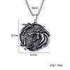 Viking Wolf Head Titanium Steel Pendant Necklace - Men's Retro Hip Hop Jewelry