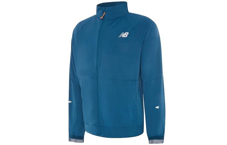 

New Balance Jackets Men s Blue Stand Collar Moderate Other MJ03264-RGV S