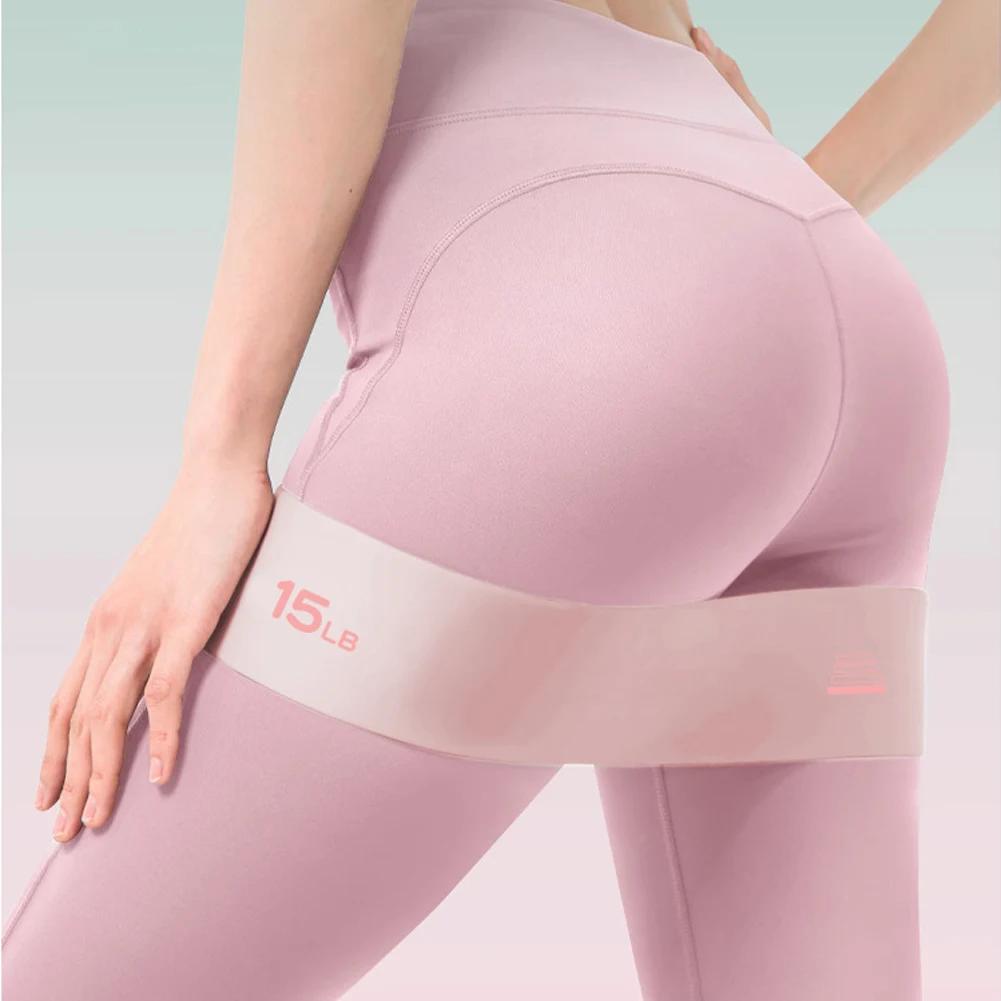 Yoga Elastic Band Resistance Bands Pilates Exercise Pull Strap Belt Hip Tension Band Leg Squat Dance Elastic Loop Stretch Bands