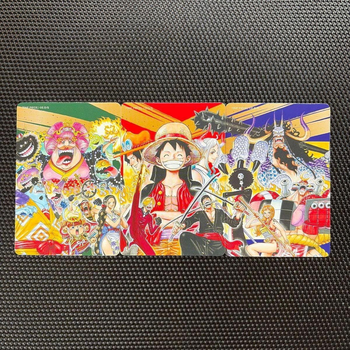 One Piece Natsucomi 2022 Двойная наклейка 3 типа Эйитиро Ода Shueisha Редкая