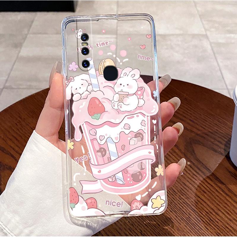 For Vivo V15 1819 V 15 Pro 1818 Cases Covers Luxury Cute Cat Love Rabbit Funny Clear Silicone Soft TPU Phone Case Back Cover