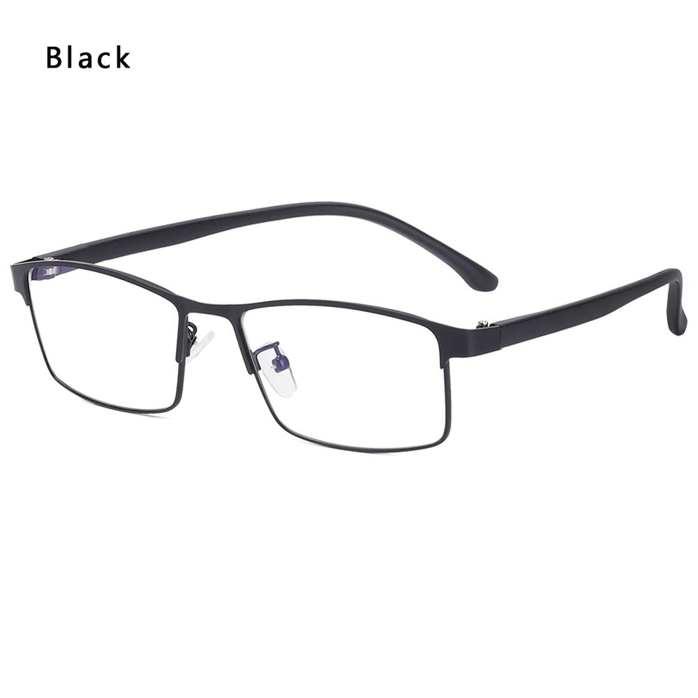 

1Pc Classic Men Anti Blue Light Business Glasses Square Frame Glasses Anti-Reflective Computer Goggles Flat Mirror Vision Care