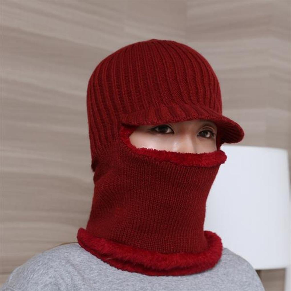 Breed Neck Warmer Fur Hat (Red)/Winter Hat
