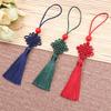DIY Handgeknüpfter chinesischer Knoten, kleiner chinesischer Knoten Lesezeichen, Quastenanhänger, Taschenanhänger, Handyanhänger, Schreibwarenanhänger, Lesezeichenanhänger
