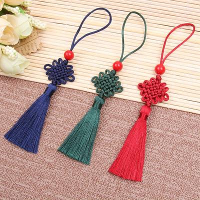 DIY Handmade Chinese Knot, Small Chinese Knot Bookmark, Fringed Pendant, Bag Pendant, Mobile Phone Pendant, Stationery Pendant, Bookmark Pendant