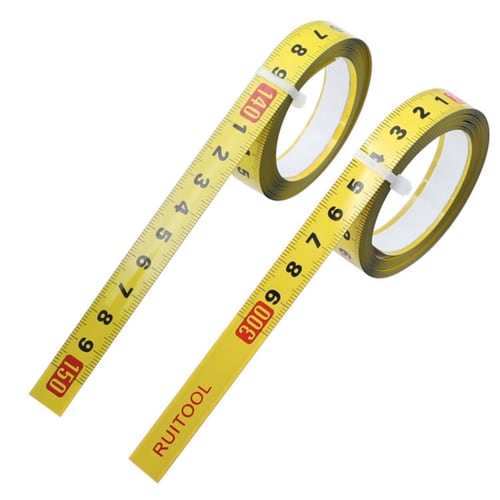 Hongmidy Tape Measure, Peel and Stick Masking Tape, Metric Measuring Tape, 1-5 Meters, Carpenter's Tape, Self-Adhesive
