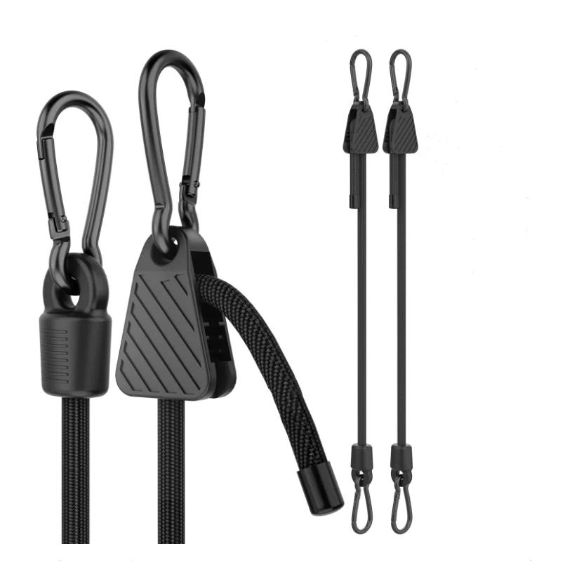 1/2/4 Pièces Cordes Élastiques Robustes avec Crochets Sangles d'Emballage Sangles Cordes à Bagages pour Vélo Camping Plein Air 2pcs-1.2m