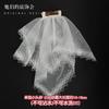 Hairpin Pair Flower Maru Veil Bow Lace White Headband Flat Cap Handmade Small Lolita Hair Accessories
