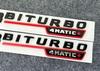 LWC1  For Mercedes Car Fender Side Emblem V8 Biturbo 4matic Logo C63S W205 E63S W213 S63 W222 GLC63S X253 GLE63S W167 AMG Accessories