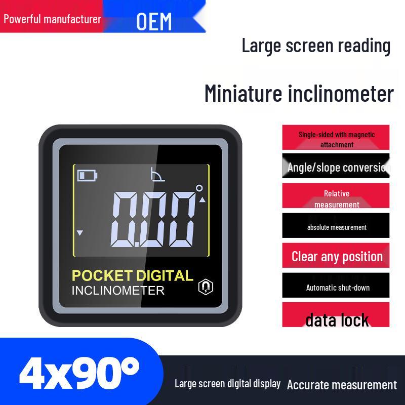 Mini Digital Inclinometer: High-Precision Electronic Angle Ruler with Magnetic Level Gauge
