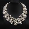 European and American Exaggerated Short Pearl Fake Collar Diamond Necklace, Fashionable Retro Flower Women's Accessories 2026