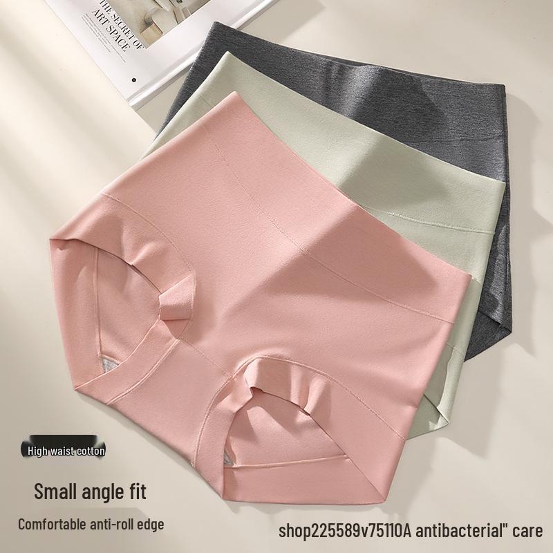 10A Antibacterial Women's Anti-Wedgie High Waist Cotton Boxer Briefs - Sexy, Breathable, Hip Lifting, Comfortable Triangle Panties