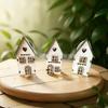 Wooden Christmas Decorative Small House Creative Ornament Pendant Ideal Christmas Decoration & Gift