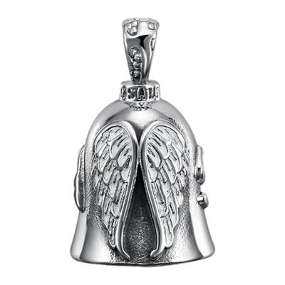 Rider Riding Bell Angel Biker Riding Bell Stainless Steel Motorcycle Bell Moto Accessories for Bicycles Motorbike Decoration