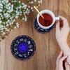 6PC Constellation Design Coffee Hot Drink Anti slip Cup Mat Table Mat Coffee Desktop Protection Kitchen Home Accessories