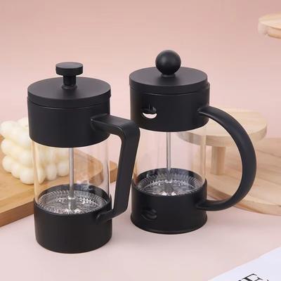 Thickened Glass French Press Coffee Maker Heat Resistant Hand Punch Pot Cafe Supplies