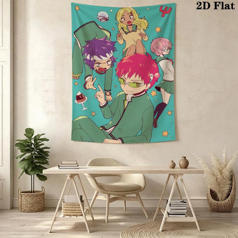 The Disastrous Life of Saiki K. Pattern Home Decor Tapestry, Wall Hanging, Decorative RV Wall Cloth.SGT0917575