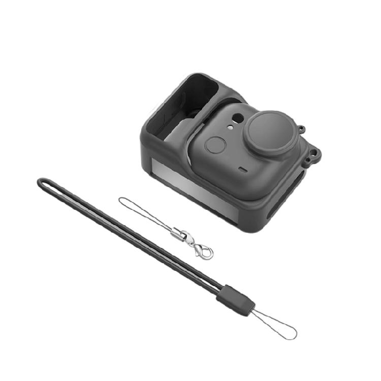 Silicone Housing Case For Sports Cameras Impact Resistant Construction Easy Clean Materials Integrated Safety Lanyard