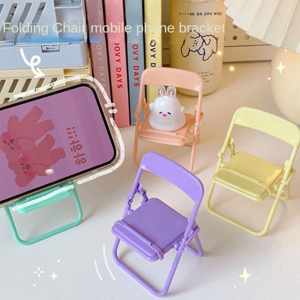 Plastic Mini Chair Phone Stand ABS Mini Phone Holder Sweet Mobile Phone Holder Phone