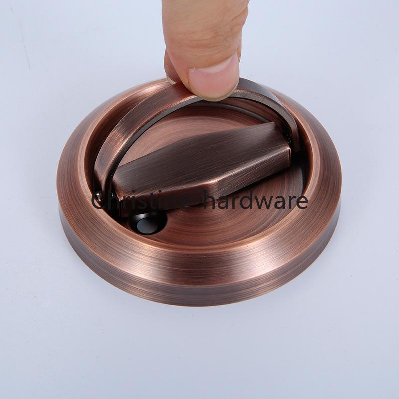 Wholesale Hidden Lock 304 Stainless Steel Single and Double-sided Sliding Door Invisible Pull Ring Concealed Embedded Handle