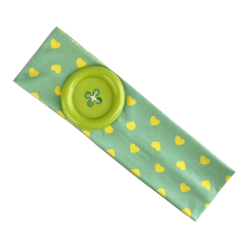 

Elastic Yoga Elastic Hair Band Love Heart Sport Headscarf Fashion Wide Headband Party зелёный