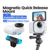 AMAGISN For Insta360 Go Ultra Action Camera Plastic + Stainless Steel Magnetic Quick Release Mount Shockproof Bracket