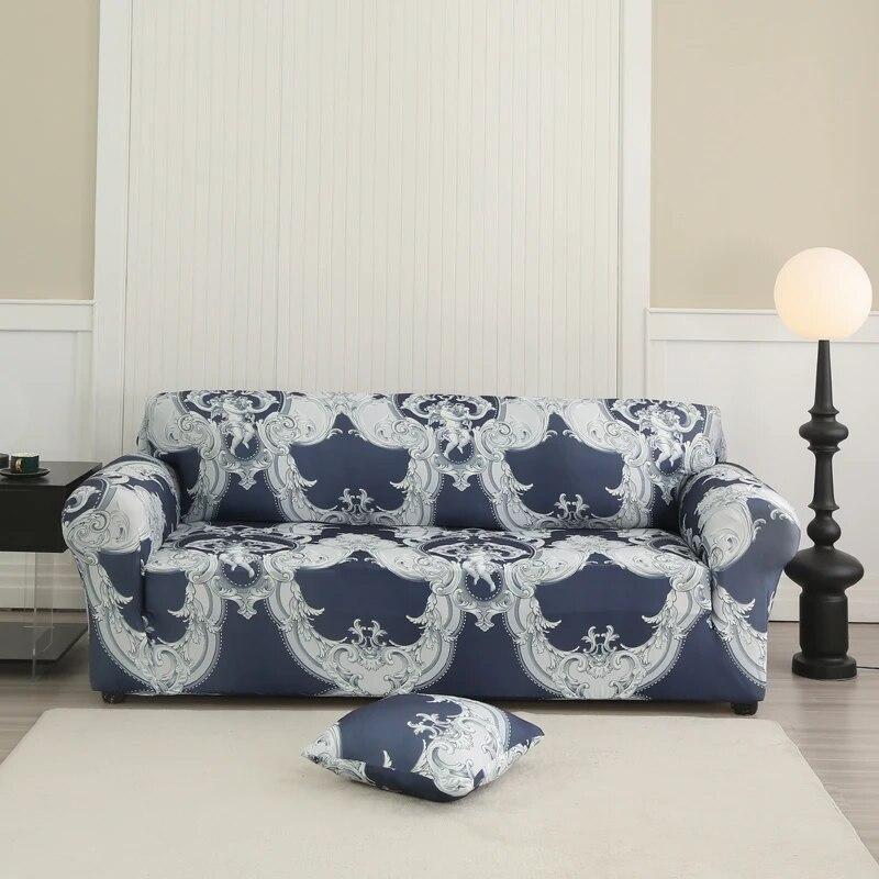 Geometric Sofa Slipcovers Elastic Sofa Cover for Living Room Sectional Corner L-shape Chair Protector Couch Cover 1/2/3/4 Seater