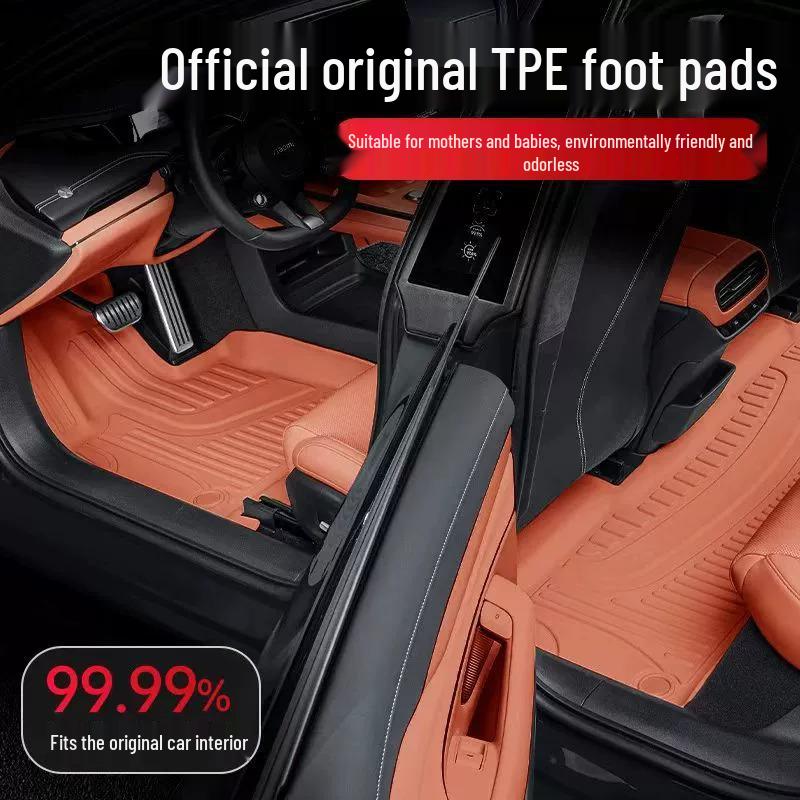 Durable, eco-friendly, odorless TPE high-side floor mats for Chery Jetour PRO EV.
