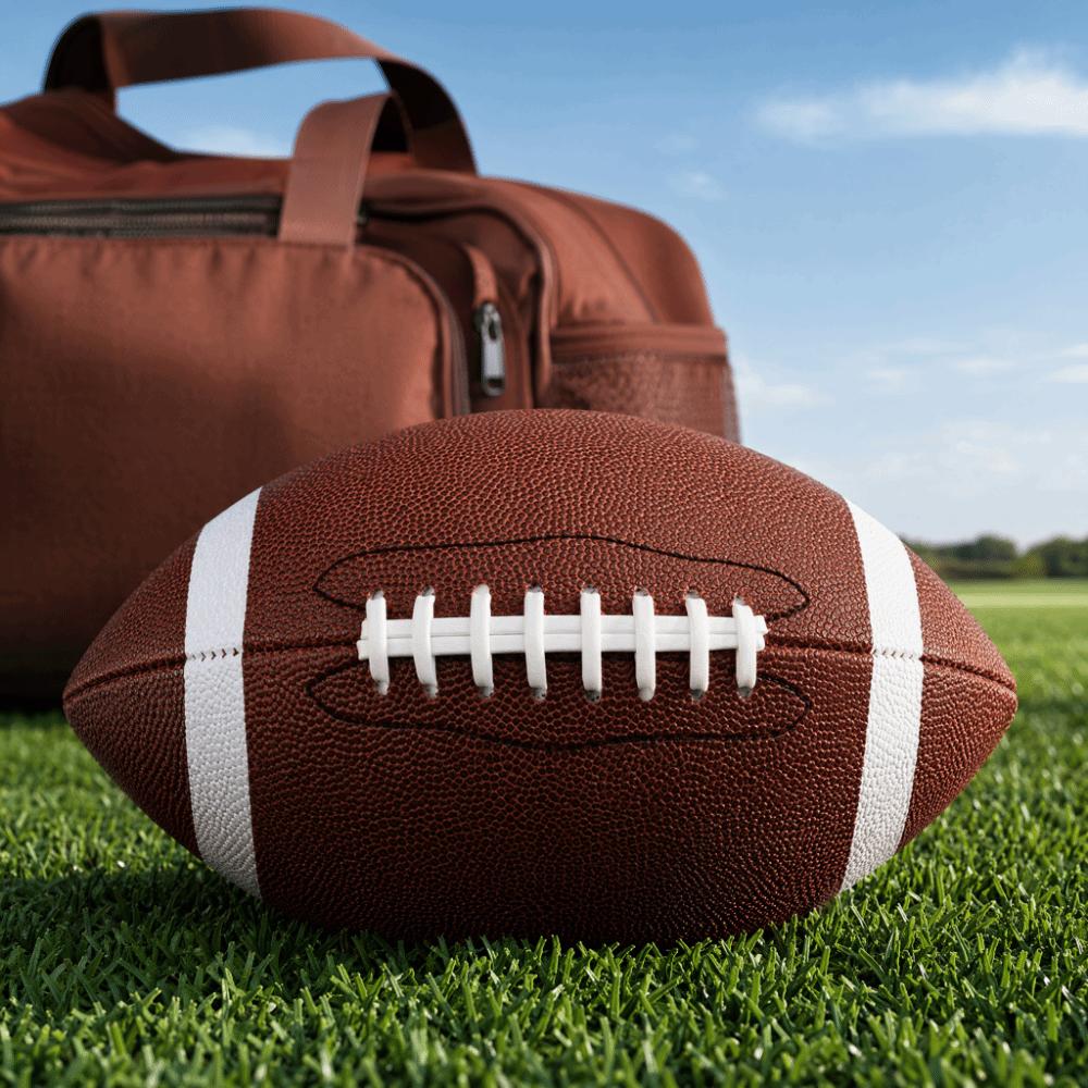PU Leather American Football Brown Sports Ball Durable Rugby Ball School Practice