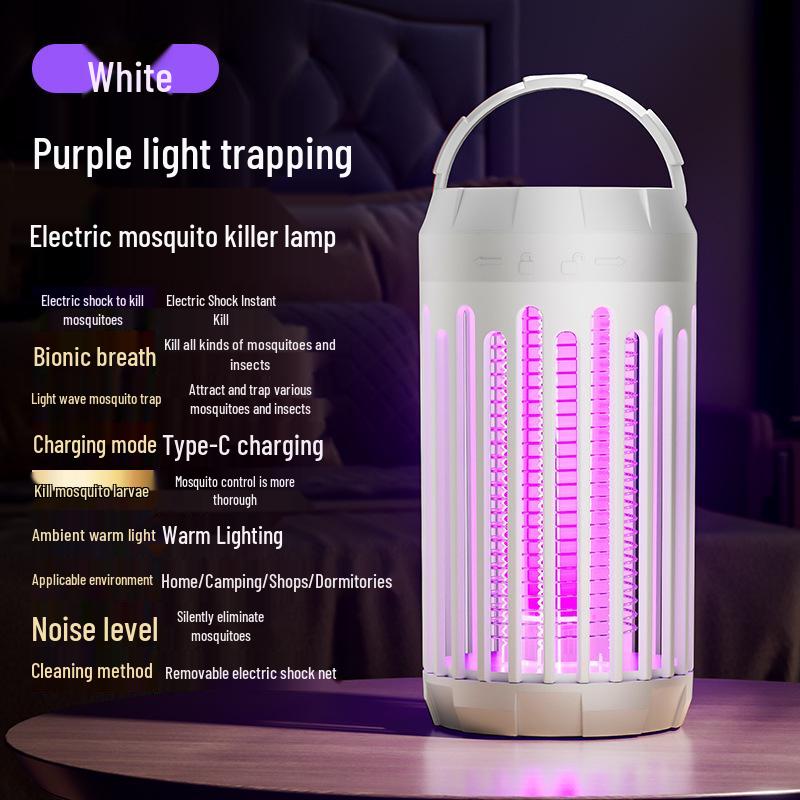 Romeinse Kolom USB Elektrische Muggenverdelger Lamp voor Binnen/Buiten Gebruik - Veilig voor Moeder en Baby