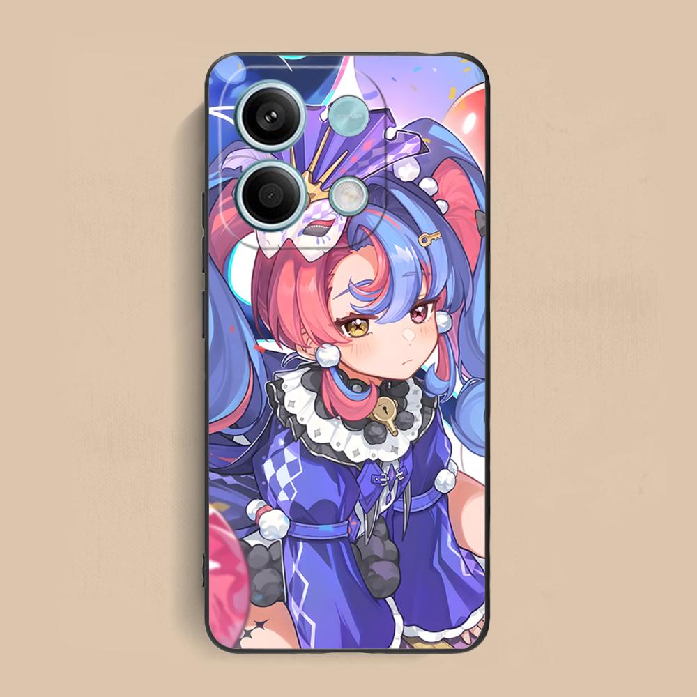 Wuthering Waves Roccia Phone Case for Xiaomi Redmi Note 14 13 12 11 S Pro Plus 4G 5G Colorful Printing Cover Pretty Luxury Cover