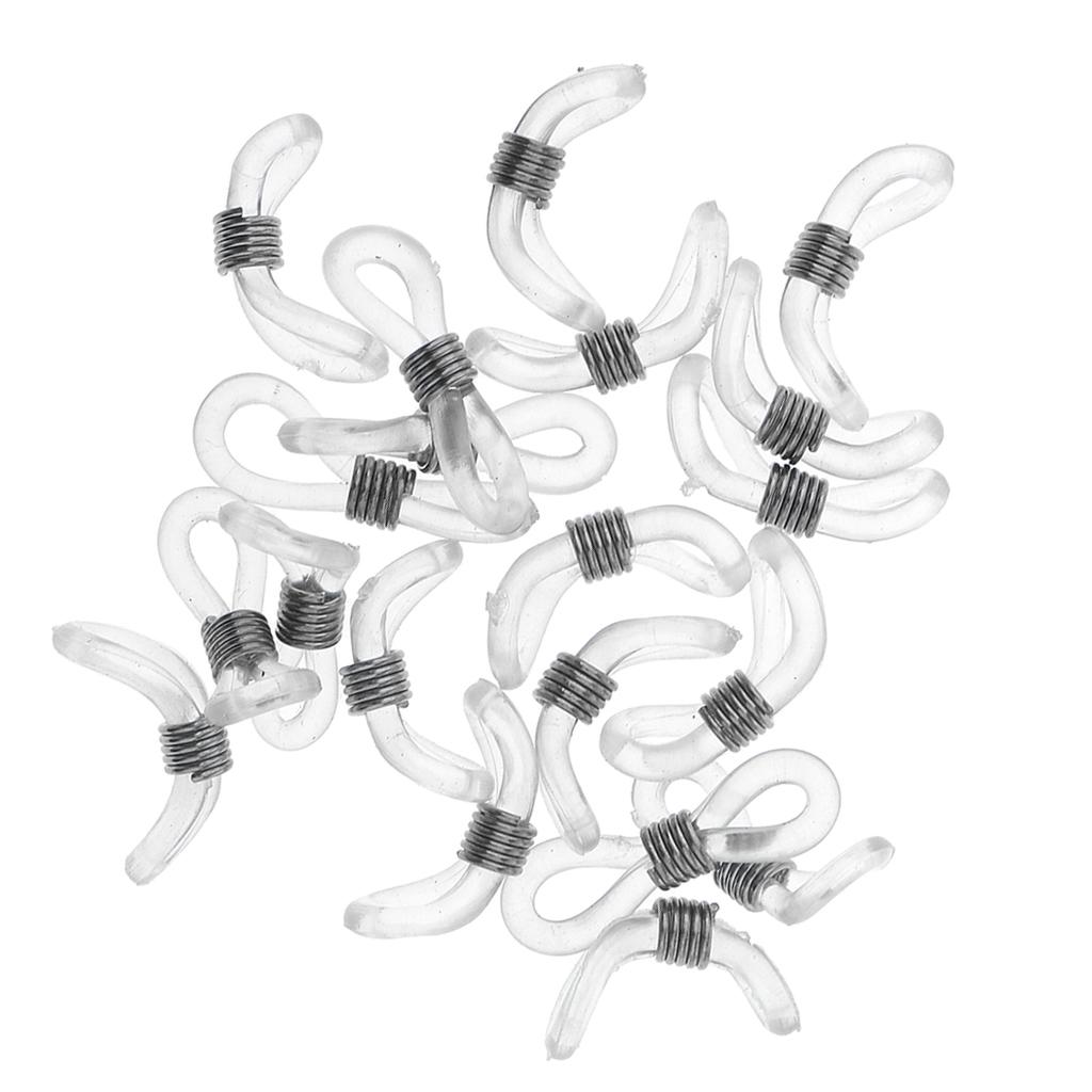 20 Stück verstellbare Brillenhalter Kette Riemenhalter Gummiöse Spulenenden